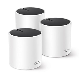 tp-link deco ax3000 whole home wifi 6 mesh systemdeco x55 - covers up to 6500 ft2 replaces wireless router and extender 3 gigabit ports per unit supports ethernet backhaul 3-pack