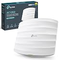 TP-Link (EAP225) AC1350 (867+450) Dual Band Wireless Ceiling Mount Access Point, POE, GB LAN, Cluster-able, Free Software