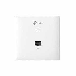 tp-link n300 wireless n wall-plate mounting access point support poe 8023af 300mbps wi-fi speed simply managed by cloud access and omada app eap115-wall white - single band