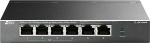 tp-link tl-sf1006p 6-port 10100mbps desktop network switch with 4-port poe
