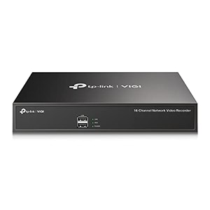tp-link vigi nvr1016h vigi 16 channel network video recorder  h265  247 continuous recording  real-time live view  remote monitoring  onvif  two-way audio cctv