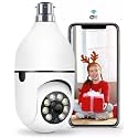 TP PLUS 3MP WiFi Light Bulb Security Camera | 360 Degree Pan Tilt Zoom | Night Vision | Two Way Audio | Wireless CCTV Bulb Camera | HD Video | Motion Detection with Mobile App Control (Light Camera)