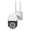TP PLUS Amazing 5MP | 2K (QHD) Home Office Wireless WiFi Outdoor PTZ Camera Color Light Vision | Ai Auto Tracking| IP66 Weatherproof (Black Dome Camera)