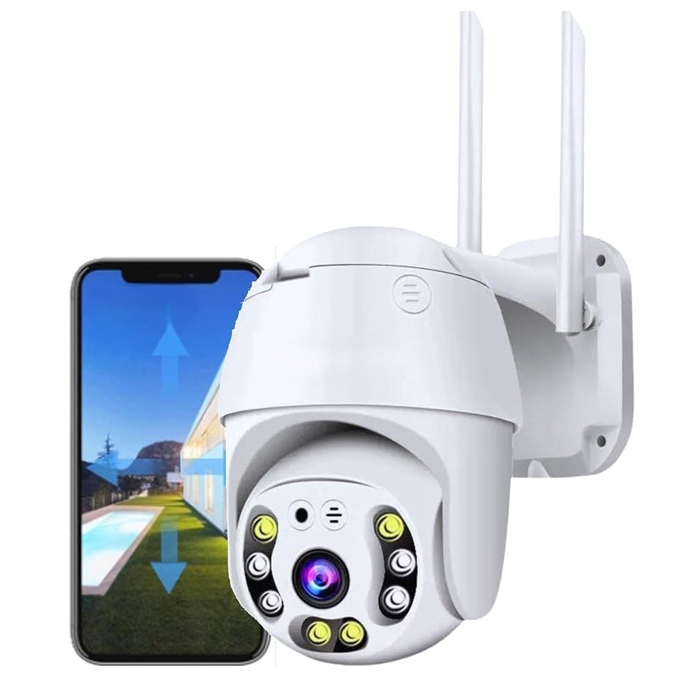 TP PLUS 5MP 360 PTZ WiFi Camera for Outdoor, Full HD 1080P, Dual ...