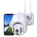 TP PLUS 3MP Full HD Indoor Wireless WiFi CCTV Security Camera | Motion Tracking | Two Way Talk | Colored Light Vision | Support Upto 128GB SD Card | Includes Indian Holder (Dome Camera)