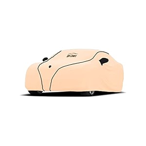 tph car cover nomex ivory for volkswagen virtus 100 water-resistant all weather protection scratch proof tailored fit multi-layered amp breathable fabric colour ivory