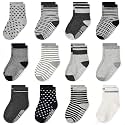Tphon 12 Pairs Toddler Non Skid Socks