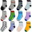 Tphon 12 Pairs Toddler Non Skid Socks