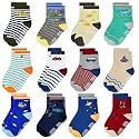 Tphon 12 Pairs Toddler Non Skid Socks