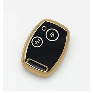 TPU Car Key Cover Black Golden