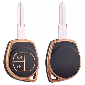 TPU Car Key Cover BlackGolden Fit for