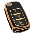 TPU Car Key Cover Black amp Golden