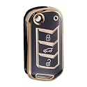 TPU Car Key Cover Black amp Golden