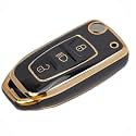 TPU Car Key Cover Black amp Golden