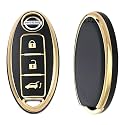 TPU Car Key Cover Black amp Golden