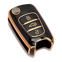TPU Car Key Cover Black amp Golden