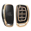 TPU Car Key Cover Black amp Golden