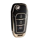 TPU Car Key Cover Black amp Golden