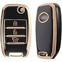TPU Car Key Cover Black amp Golden