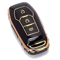 TPU Car Key Cover Black amp Golden