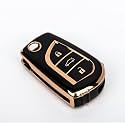 TPU Car Key Cover Black amp Golden