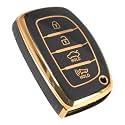 TPU Car Key Cover Black amp Golden