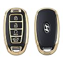 TPU Car Key Cover Black amp Golden