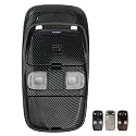 TQPONLY LED Overhead Console Dome Map Light Lamp,For Dodge Ram 1500 1999-2001, Ram 2500 3500 1999-2002 Truck Interior Cab Lights Storage Assembly (Carbon Fiber)