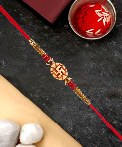 tr religious rakhi gift for brotherw3-1 assorted rakhi greeting card chawal roli pack set 1 rakhi roli chawal greeting card