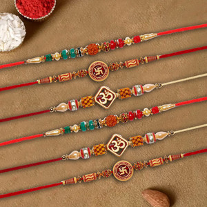 scented r3-x2-o2-x2-w2-x2 assorted rakhi by tr