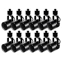 Track Lighting Fixture GU10 LED 12 Heads Black Indoor Track Light Heads