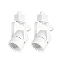 Track Lighting Fixture GU10 LED 2 Heads White Indoor Track Light Heads
