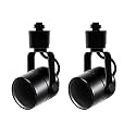Track Lighting Fixture GU10 LED 2 Heads Black Indoor Track Light Heads