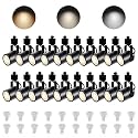 Track Lighting Heads with GU10 LED 10W Dimmable Black 20 Heads