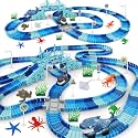 Track Race Car Toys for Kids, Create A Ocean World Race Road Race Tracks
