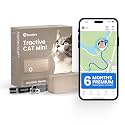 Tractive Smart Cat GPS Tracker with Free 6 Month Subscription | Real-Time Location & Wellness Monitoring for Cats 6.5 lbs+ | Territory & Location History | Up to 5-Day Battery (Brown)