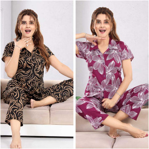 Trade Zone Women Abstract Floral Print Black