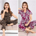 Trade Zone Women Abstract Floral Print Black