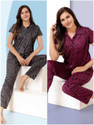 Trade Zone Women Printed Grey Shirt 