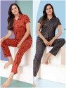 Trade Zone Women Printed Orange Shirt 