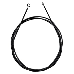 tradecoin enterprise spring wire rodcord for window net curtains blinds drapes amp door with pre-installed eye hooks 78 inch black
