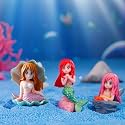 Anky Cute Mermaids for Aquarium Fish Tank Decoration Fish Tank Aquarium on Water Aquarium Decorative Item Ornament for Fish Aquarium Harmless to Fish Pack of 3