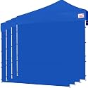 Tradesparker 10x10 Pop up Canopy Sidewall Kit Only, 3 Sidewalls &amp; 1 Doorwall Removable Zipper End Fit for Commercial Instant Tent Canopies,NOT Excluding Top and Frame,Blue