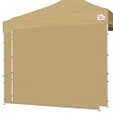 Tradesparker 10x10 Pop Up Canopy Wall with Zipper, 86 inch Height Instant Canopy SunWall Tent Sidewalls for 10x10 Pop Up Tent,2 Pack Sidewall Only,Khaki