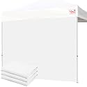 Tradesparker 10x10 Pop Up Canopy Wall with Zipper, 86 inch Height Instant Canopy SunWall Tent Sidewalls for 10x10 Pop Up Tent,3 Pack Sidewall Only,White