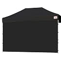Tradesparker 10x15 Pop Up Canopy Wall with Zipper, 86 inch Height Instant Canopy SunWall Tent Sidewalls for 10x15 Pop Up Tent,1 Pack Sidewall Only,Black