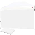 Tradesparker 10x15 Pop Up Canopy Wall with Zipper, 86 inch Height Instant Canopy SunWall Tent Sidewalls for 10x10 Pop Up Tent,1 Pack Sidewall Only,White
