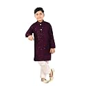 Traditiona Kurta with White Pajama Set Kids