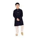 Traditiona Kurta with White Pajama Set Kids