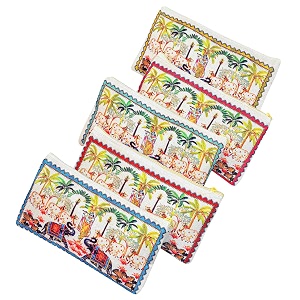 Traditional Embroidered Zipper Purse for Women
